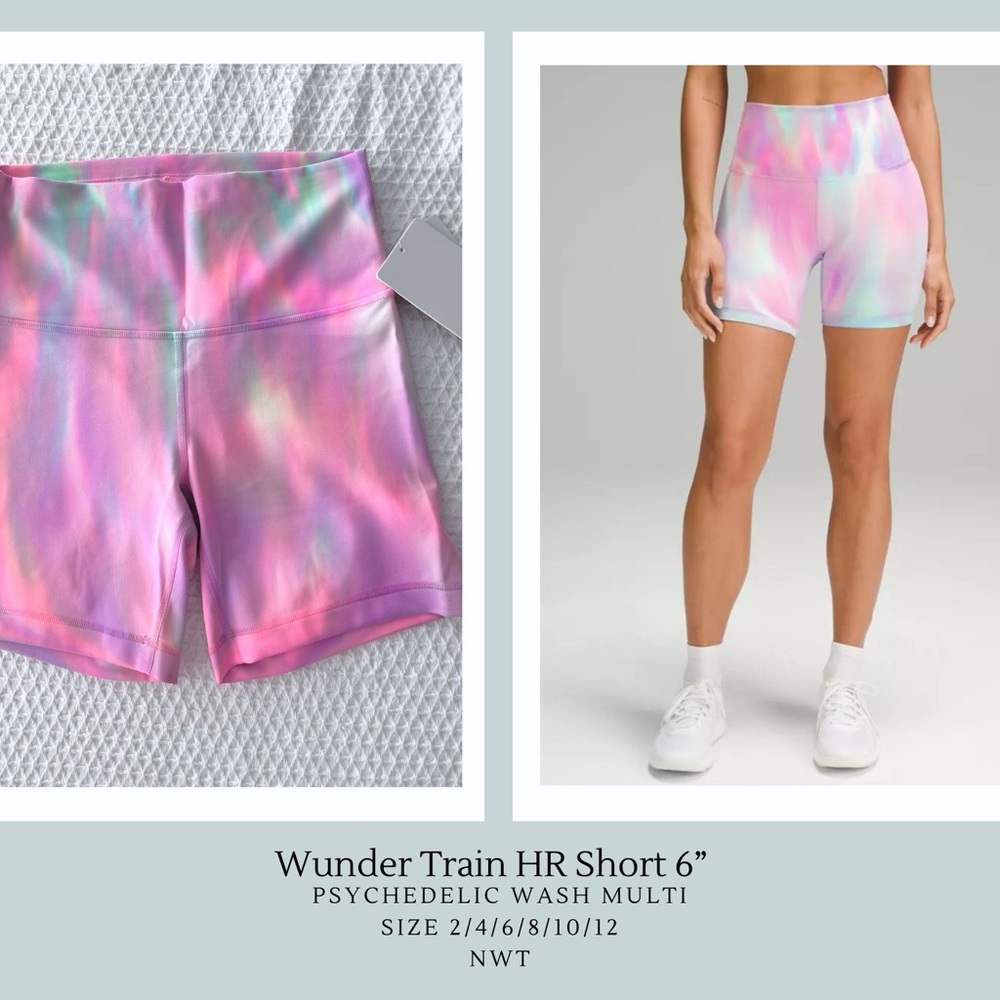 🆕 Psychedelic Dye Wunder Train Shorts 6”
